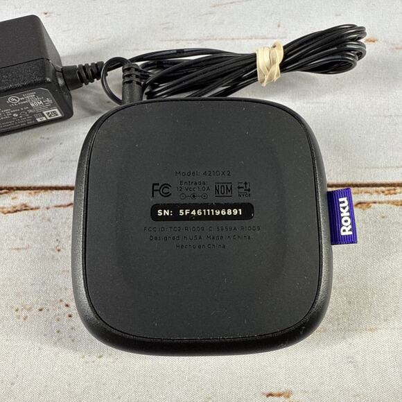 Roku 2 4210X Streaming Media Music Movie Player w/ Power Supply No Remote - Picture 3 of 3
